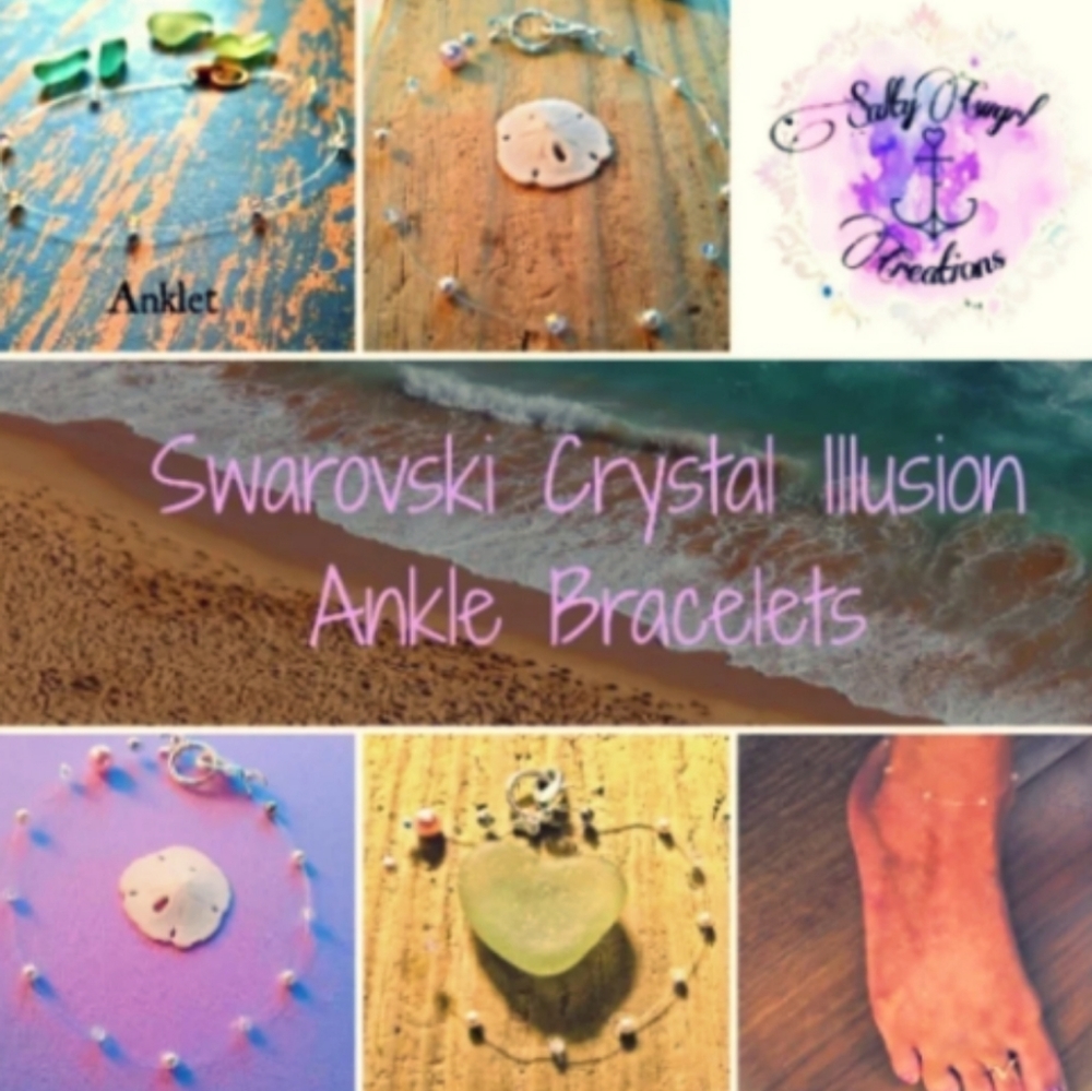 Swarovski Crystals Illusion Anklet